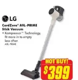 The Good Guys LG CordZero A9L-PRIME Stick Vacuum offer