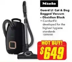 The Good Guys Miele Guard L1 Cat & Dog Bagged Vacuum - Obsidian Black offer