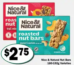 Friendly Grocer Nice & Natural Nut Bars offer