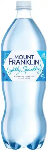 IGA Mount Franklin Lightly Sparkling Water Selected Varieties offer
