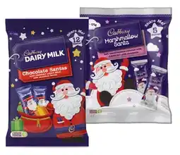 IGA Cadbury Marshmallow Santa 5 Pack or Chocolate Santa Share Bag 12 Pack offer