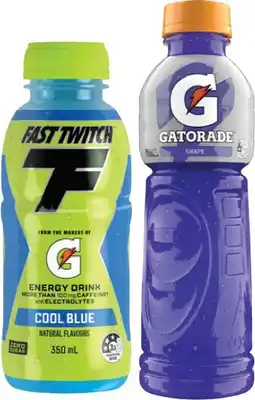 IGA Gatorade 600mL or Fast Twitch 350mL Selected Varieties offer