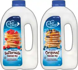 IGA White Wings Pancake Mix 325‑350g Selected Varieties offer
