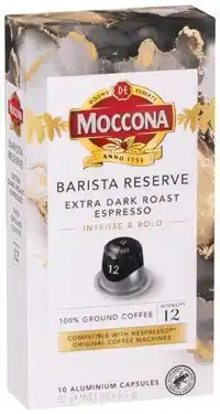 IGA Moccona Barista Reserve Coffee Capsules Selected Varieties offer