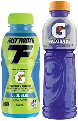 IGA Gatorade, G-Active Electrolyte Water 600mL or Fast Twitch 350mL Selected Varieties offer