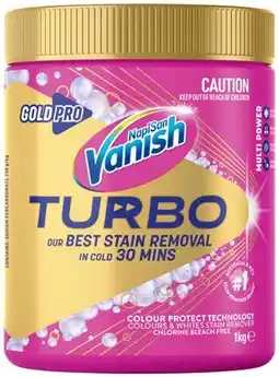 IGA Vanish Napisan Gold Pro Turbo Stain Remover Powder Selected Varieties offer