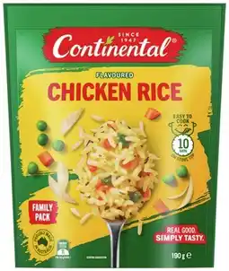 IGA Continental Flavoured Rice or Pasta & Sauce 80-190g Selected Varieties offer