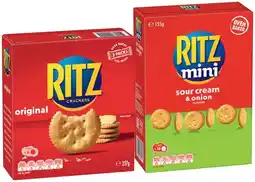 IGA Ritz Crackers 155‑250g or Olina’s Bakehouse Crackers 100g Selected Varieties offer