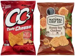 IGA The Natural Chip Co. Chips or CC’s Corn Chips 175g Selected Varieties offer
