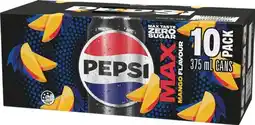 IGA Pepsi, Solo or Schweppes Infused Natural Mineral Water 10x375mL Selected Varieties offer