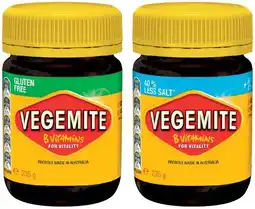IGA Vegemite Gluten Free or 40% Less Salt 235g offer