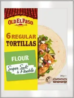 IGA Old El Paso Tortillas Regular Selected Varieties offer