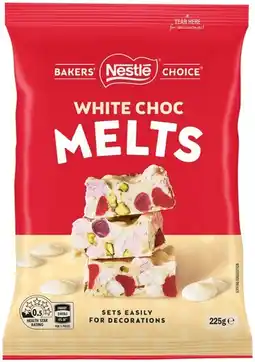 IGA Nestlé Bakers’ Choice Melts 225g or Baking Chocolate Block 170g Selected Varieties offer