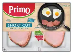 IGA Primo Short Cut or Middle Rindless Bacon Twin Pack 500g offer