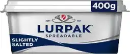 IGA Lurpak Spreadable Butter Slightly Salted offer