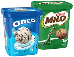 IGA Nestlé Milo or Oreo Ice Cream 1.2 Litre offer