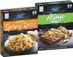 IGA Pacific West Cocktail Spring Rolls or Asian Banquet 1kg offer