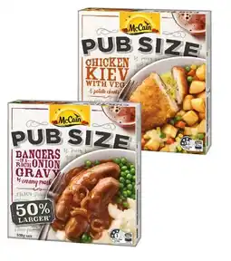 IGA McCain Pub Size Frozen Meal 480‑500g Selected Varieties offer