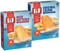 IGA I&J Australian Hoki Crumb or Beer Battered 425g Selected Varieties offer
