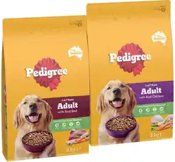 IGA Pedigree Dry Dog Food 2.5‑3kg Selected Varieties offer