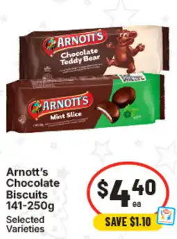 IGA Arnott’s Chocolate Biscuits Selected Varieties offer