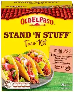 IGA Old El Paso Stand ‘N Stuff or Hard’N Soft Taco Kit 295‑350g Selected Varieties offer