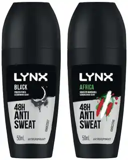IGA Lynx Antiperspirant Roll‑On Selected Varieties offer