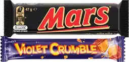 IGA Mars Medium Bars 44‑56g or Violet Crumble 50g Selected Varieties offer