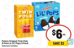 IGA Peters Original Twin Pole or Lil’ Pops Selected Varieties offer