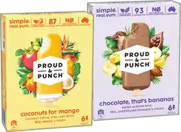 IGA Proud & Punch Ice Cream Selected Varieties offer