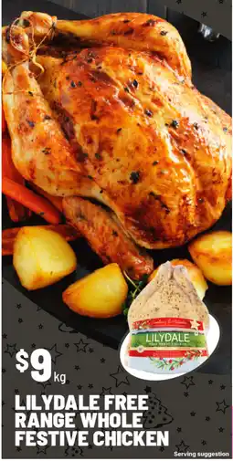 IGA Lilydale free range whole festive chicken offer