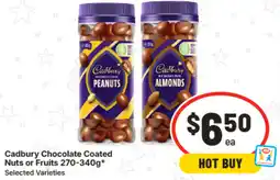 IGA Cadbury Chocolate Coated Nuts or Fruits Selected Varieties offer