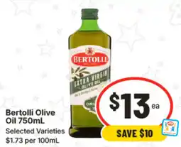 IGA Bertolli Olive Oil offer