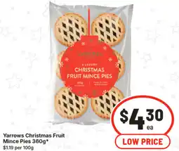 IGA Yarrows Christmas Fruit Mince Pies offer