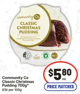 IGA Community Co Classic Christmas Pudding offer