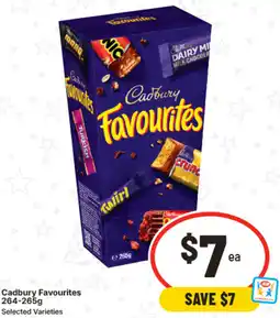 IGA Cadbury Favourites offer