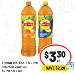 IGA Lipton Ice Tea Selected Varieties offer