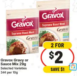 IGA Gravox Gravy or Sauce Mix Selected Varieties offer