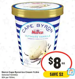 IGA Norco Cape Byron Ice Cream offer
