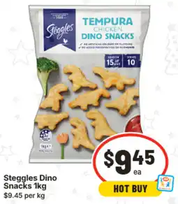 IGA Steggles Dino Snacks offer