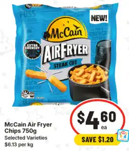 IGA McCain Air Fryer Chips Selected Varieties offer