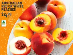 IGA Australian red or white peaches offer