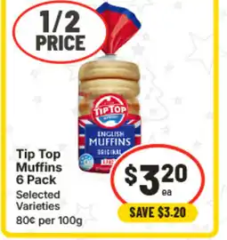 IGA Tip Top Muffins offer
