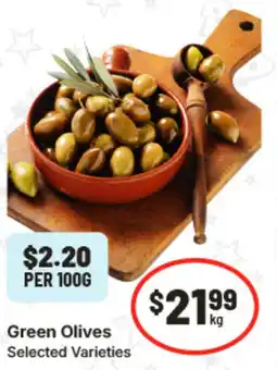IGA Green Olives offer