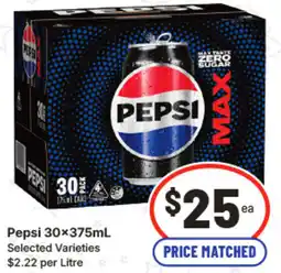 IGA Pepsi Selected Varieties offer