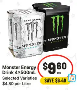 IGA Monster Energy Drink offer