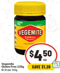 IGA Vegemite Gluten Free offer