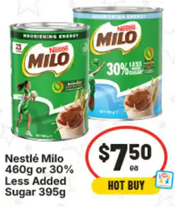 IGA Nestlé Milo or 30% Less Added Sugar offer