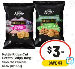IGA Kettle Ridge Cut Potato Chips offer