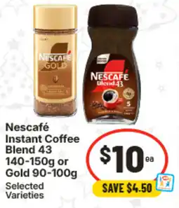 IGA Nescafé Instant Coffee Blend 43 or Gold offer